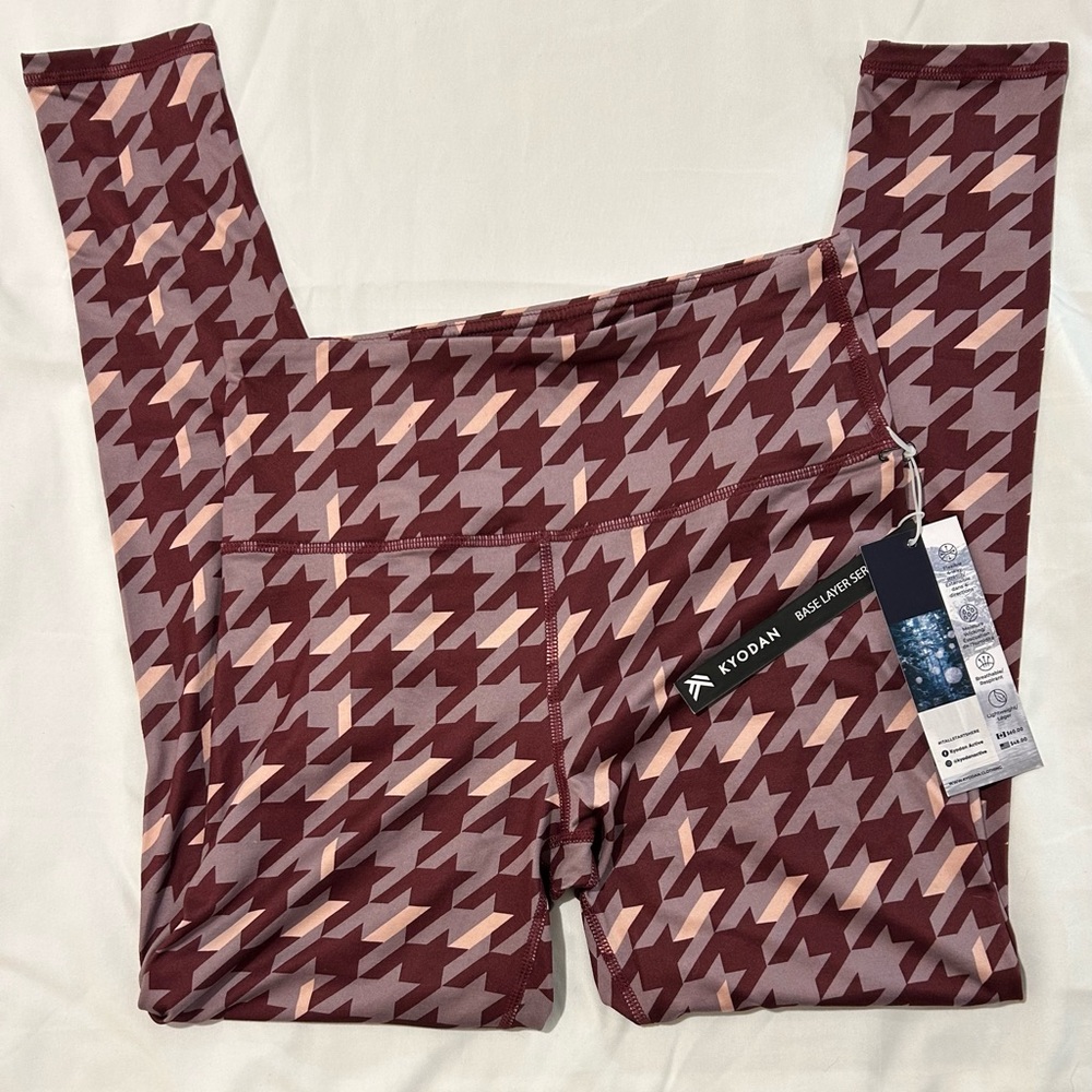 Kyodan houndstooth leggings NEW with tags
